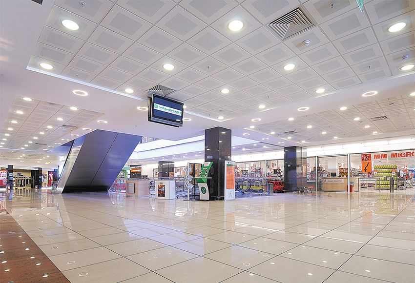 Perforated aluminum ceiling 