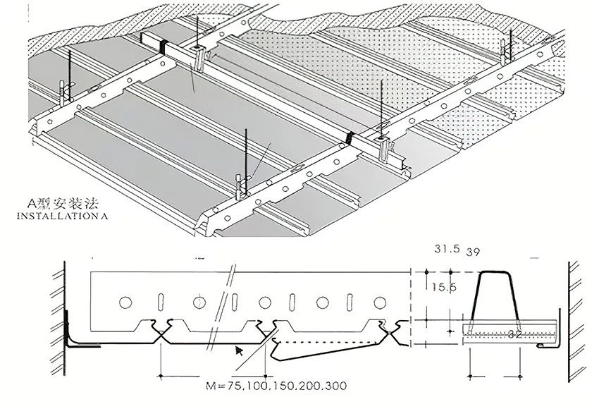 Metal ceiling panels Metal ceiling panels