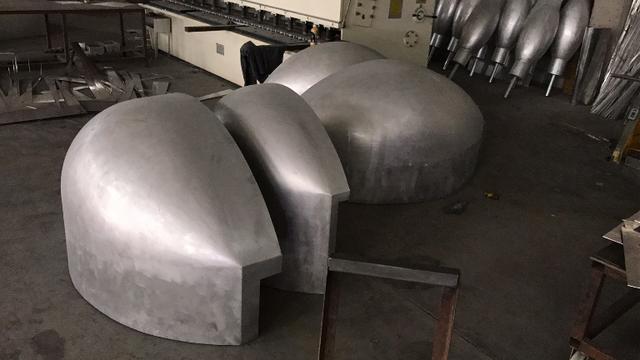 Raw material of aluminum double curved panel